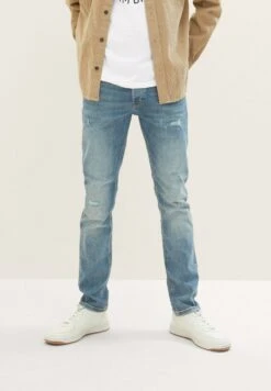 TOM TAILOR Denim Piers Slim- Slim Fit Jeans - Tinted Blue Denim -Tom Tailor Winkel 16e74914f09043d6bee364c74cb3fe43