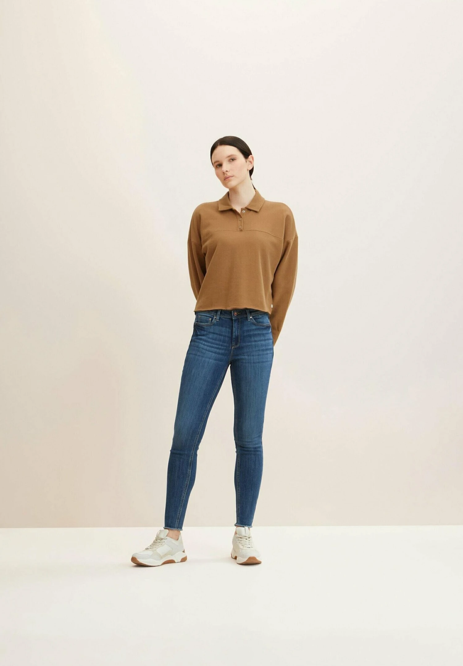 TOM TAILOR Denim Jona - Jeans Skinny Fit - Used Mid Stone Blue Denim 4 TOM TAILOR Denim Jona - Jeans Skinny Fit - Used Mid Stone Blue Denim - Afbeelding 2