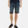 Tom Tailor Josh- Jeansshort - Used Dark Stone Blue Denim