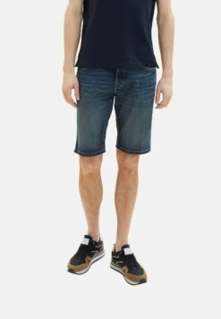 Tom Tailor Josh- Jeansshort - Used Dark Stone Blue Denim
