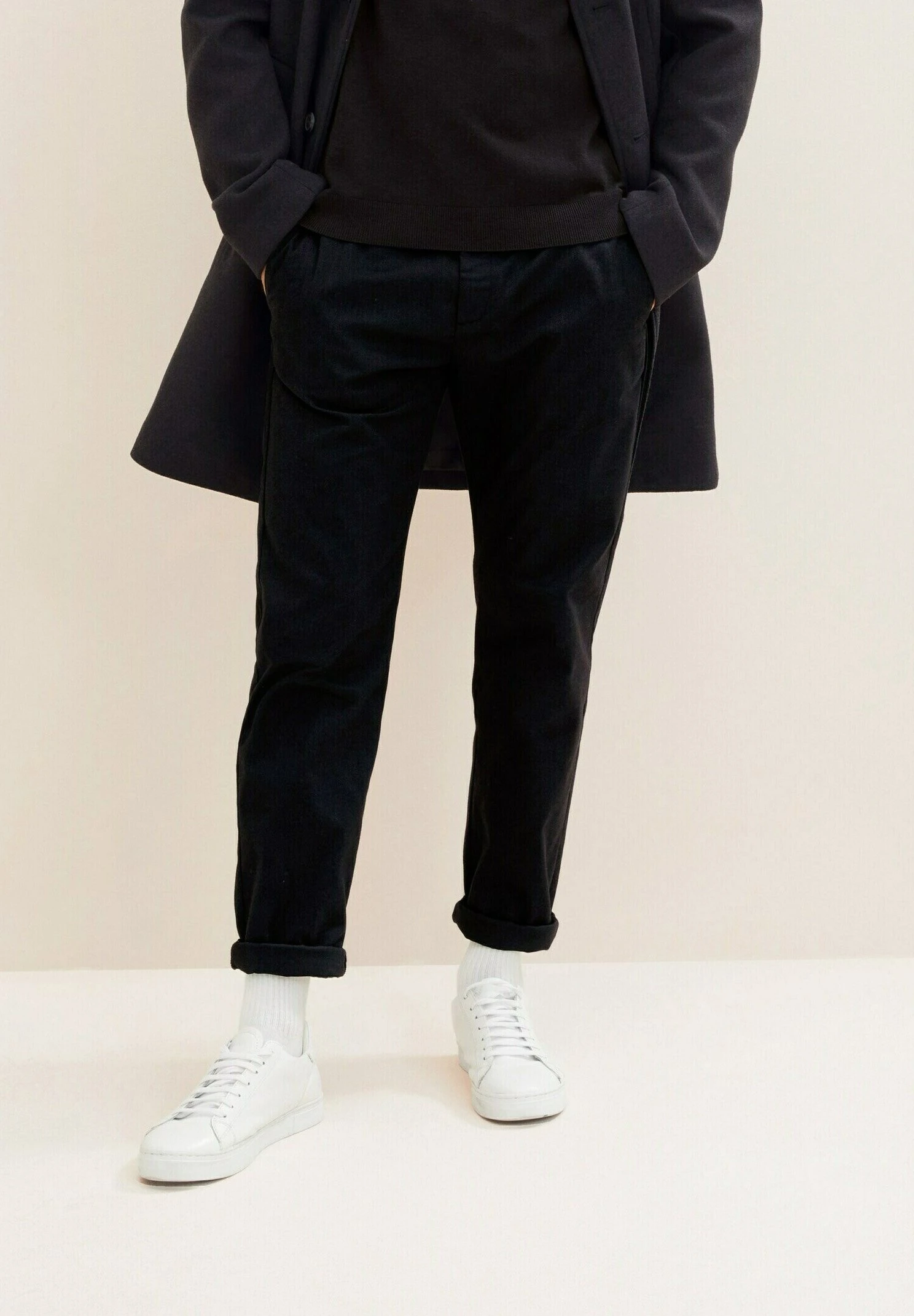 Tom Tailor Broek - Navy Black Dobby 3 Tom Tailor Broek - Navy Black Dobby