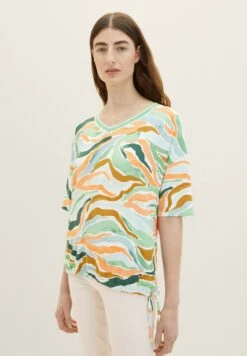 Tom Tailor Gemustertes - T-Shirt Print - Colorful Wavy Design -Tom Tailor Winkel 1845ec6b551149fca9be5f409d26eaa3
