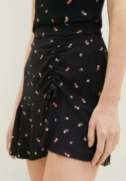 TOM TAILOR Denim Mit Rüschen - A-Lijn Rok - Small Black Flower Print -Tom Tailor Winkel 1868586225444f19a02fd5cfd6c5d6e7