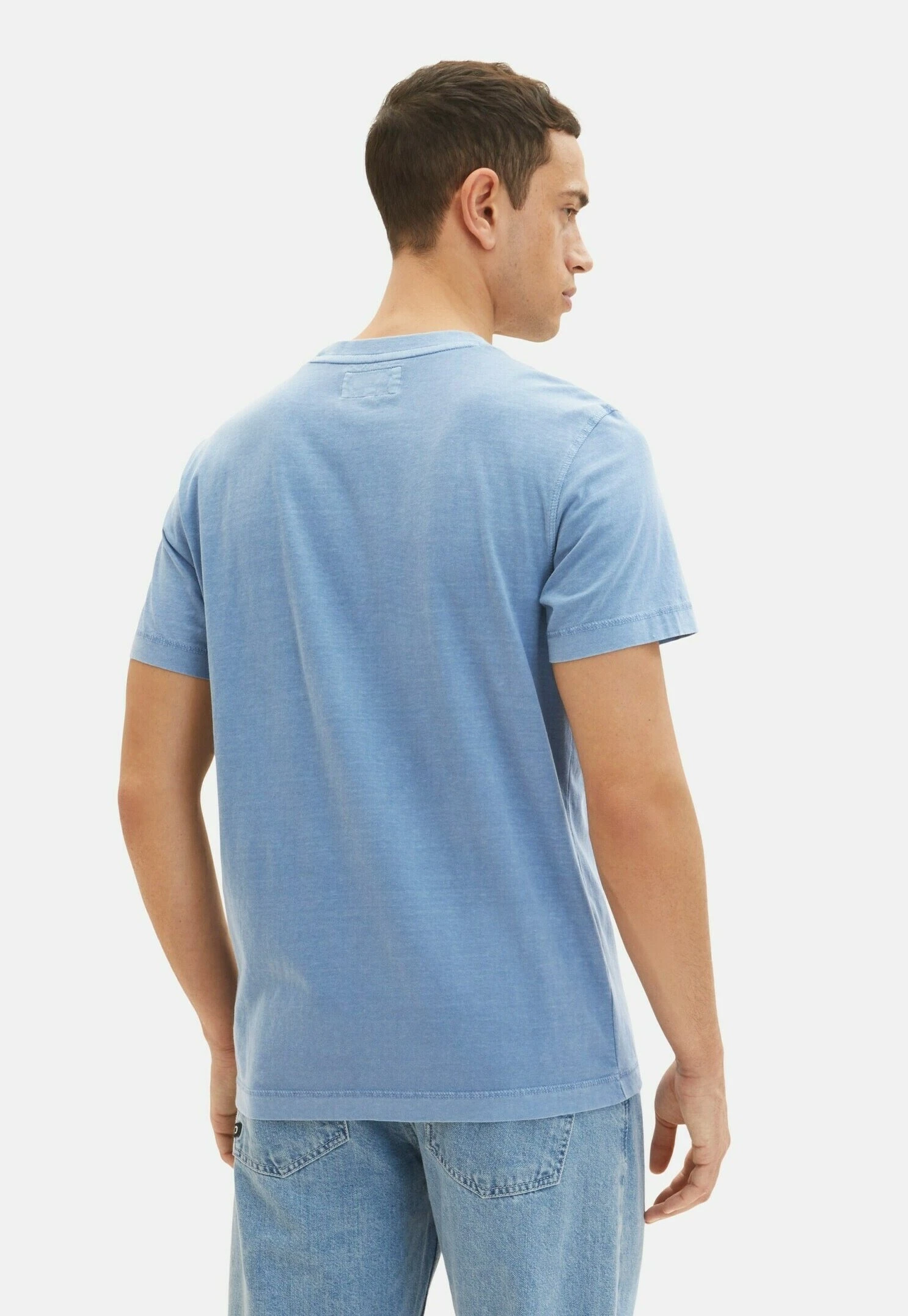 Tom Tailor Mit Waschung- T-Shirt Print - Greyish Mid Blue 5 Tom Tailor Mit Waschung- T-Shirt Print - Greyish Mid Blue - Afbeelding 3