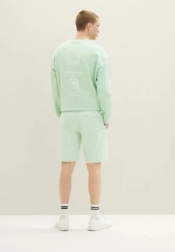TOM TAILOR Denim Bermuda - Shorts - Green White Chambray -Tom Tailor Winkel 19a57a6ccc4d40ff8bc97e890fc08718