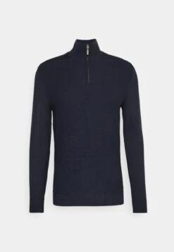 Tom Tailor Structured Troyer - Trui - Blue Grey -Tom Tailor Winkel 19ea2e604a0b450e8a7e51eeb4578555