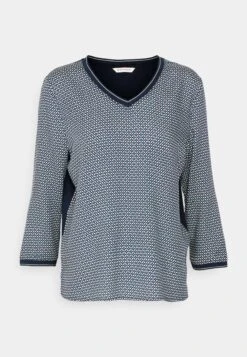 Tom Tailor T-Shirt Print - Navy Geometrical Design -Tom Tailor Winkel 1a176a6641944c809ea02936bcf607d1