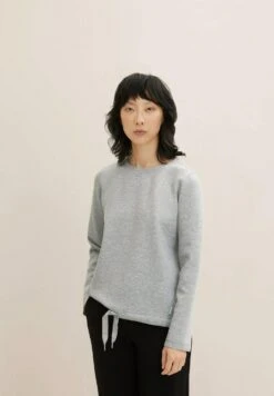 Tom Tailor Mit Kordelzug  - Sweater - Concrete Grey Melange