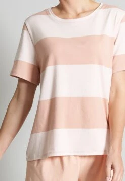 Tom Tailor Shorty - Pyjama - Rot Hell Ringel -Tom Tailor Winkel 1aff2cb5281d48168bd26947d9989de5