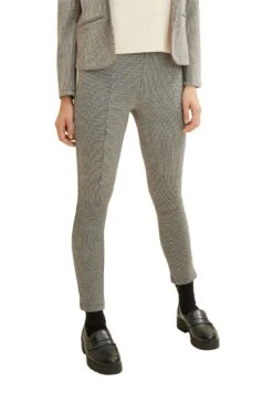 Tom Tailor Mit Teilungsnähten - Broek - Tarmac Beige Ck Check Design -Tom Tailor Winkel 1b805ee64f8649be9483e30da3eddb55