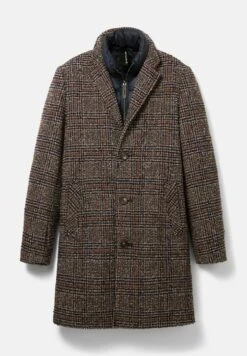 Tom Tailor Mantel - Blue Brown Boucle Wool Check -Tom Tailor Winkel 1ba8e0705dae40d3a1584859a5b84848