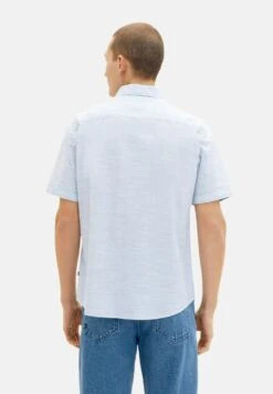 Tom Tailor Kurzarm Mit Struktur - Overhemd - White Blue Fil A Fil Dobby -Tom Tailor Winkel 1c2f6ebfa0d94773942660a6a571d49f