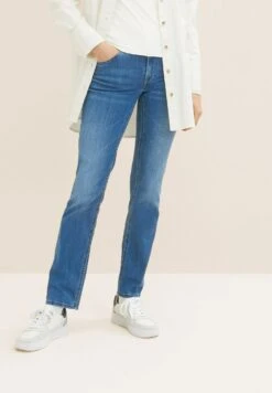 Tom Tailor Alexa  - Straight Leg Jeans - Mid Stone Wash Denim
