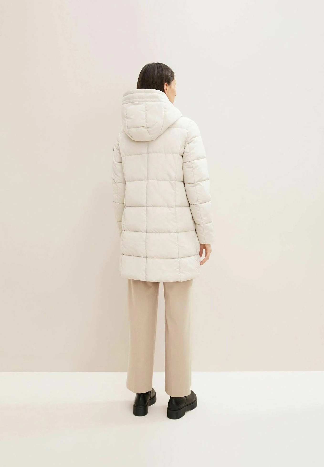 Tom Tailor Gesteppter - Winterjas - Cold Beige 5 Tom Tailor Gesteppter - Winterjas - Cold Beige - Afbeelding 3