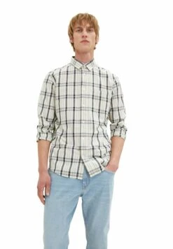 Tom Tailor Kariertes- Overhemd - Off White Navy Check -Tom Tailor Winkel 1ca1b48904714eb1a72ad50c9228185d