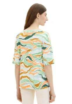 Tom Tailor Gemustertes - T-Shirt Print - Colorful Wavy Design -Tom Tailor Winkel 1cd16e732ea84259a2c15876bc5bb3e5
