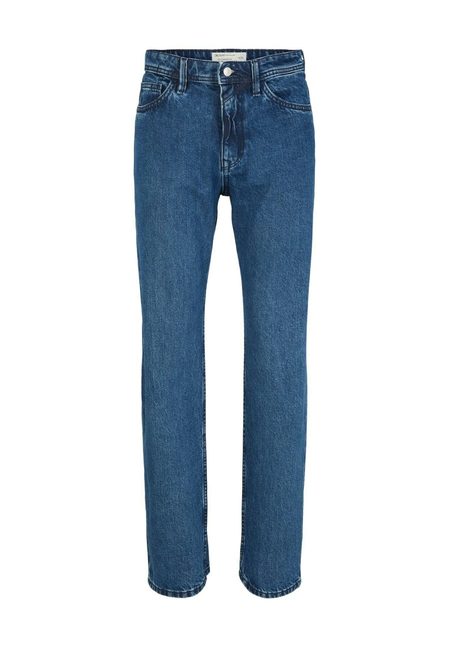 TOM TAILOR Denim Straight Leg Jeans - Clean Mid Stone Blue Denim 11 TOM TAILOR Denim Straight Leg Jeans - Clean Mid Stone Blue Denim - Afbeelding 9