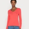 Tom Tailor Basic V Neck - Trui - Smooth Papaya Red