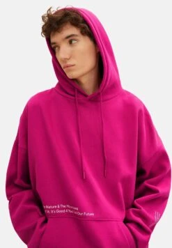 TOM TAILOR Denim Oversized Mit Print - Hoodie - Pure Magenta -Tom Tailor Winkel 1e750fe9297749e4886a77210c954334