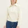 TOM TAILOR Denim Trui - Gardenia White