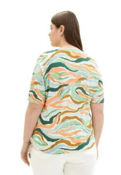 Tom Tailor Plus Mit Allover-Print - T-Shirt Print - Colorful Wavy Design -Tom Tailor Winkel 1fc88e78b2ab46139e3a453ab6df97f8