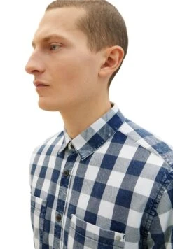 Tom Tailor Mit Karomuster - Overhemd - Indigo Blue Check -Tom Tailor Winkel 2034b92998e8447e8c2dbe5b75f19c16