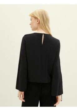 TOM TAILOR Denim Mit Schnürung - Blouse - Deep Black -Tom Tailor Winkel 20375043d6e6485cbbb7ef153d008725