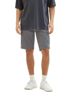 Tom Tailor Cargo- Shorts - Grey Diamond Structure -Tom Tailor Winkel 2168770990144ca3876a03aada70f358