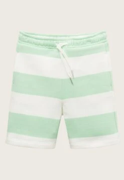 Tom Tailor Gestreifte - Trainingsbroek - White Green Stripe -Tom Tailor Winkel 21cb2751119a43a0ac216d3e17c42440