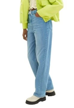 TOM TAILOR Denim Baggy Wide Leg - Straight Leg Jeans - Light Stone Bright Blue Denim -Tom Tailor Winkel 2212ec695d7e4ec9b9449c6b9def1652