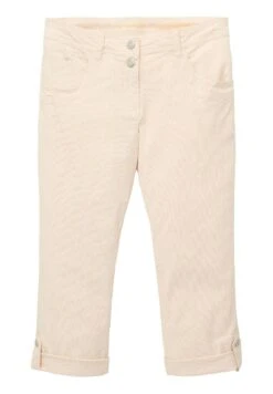 Tom Tailor 3/4Mit Teilungsnaht - Shorts - Fawn Beige Offwhite Stripe -Tom Tailor Winkel 235473830c9645afa3894612f95406a1