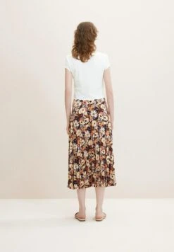 Tom Tailor Plooirok - Beige Large Floral Design -Tom Tailor Winkel 24465478fac345d1b4dd429330a725b8