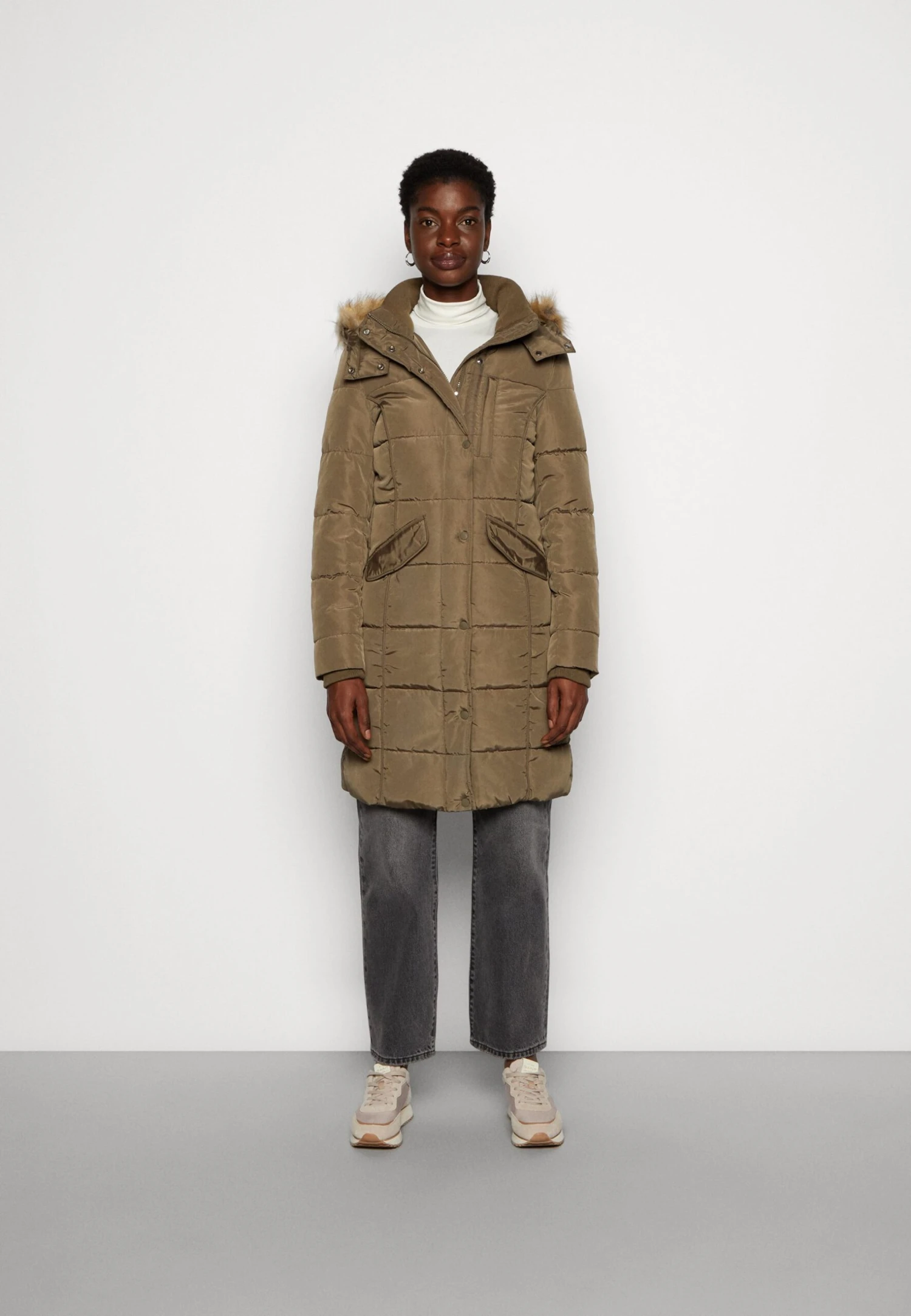 Tom Tailor Signature Puffer Coat - Winterjas - Tarmac Khaki 3 Tom Tailor Signature Puffer Coat - Winterjas - Tarmac Khaki