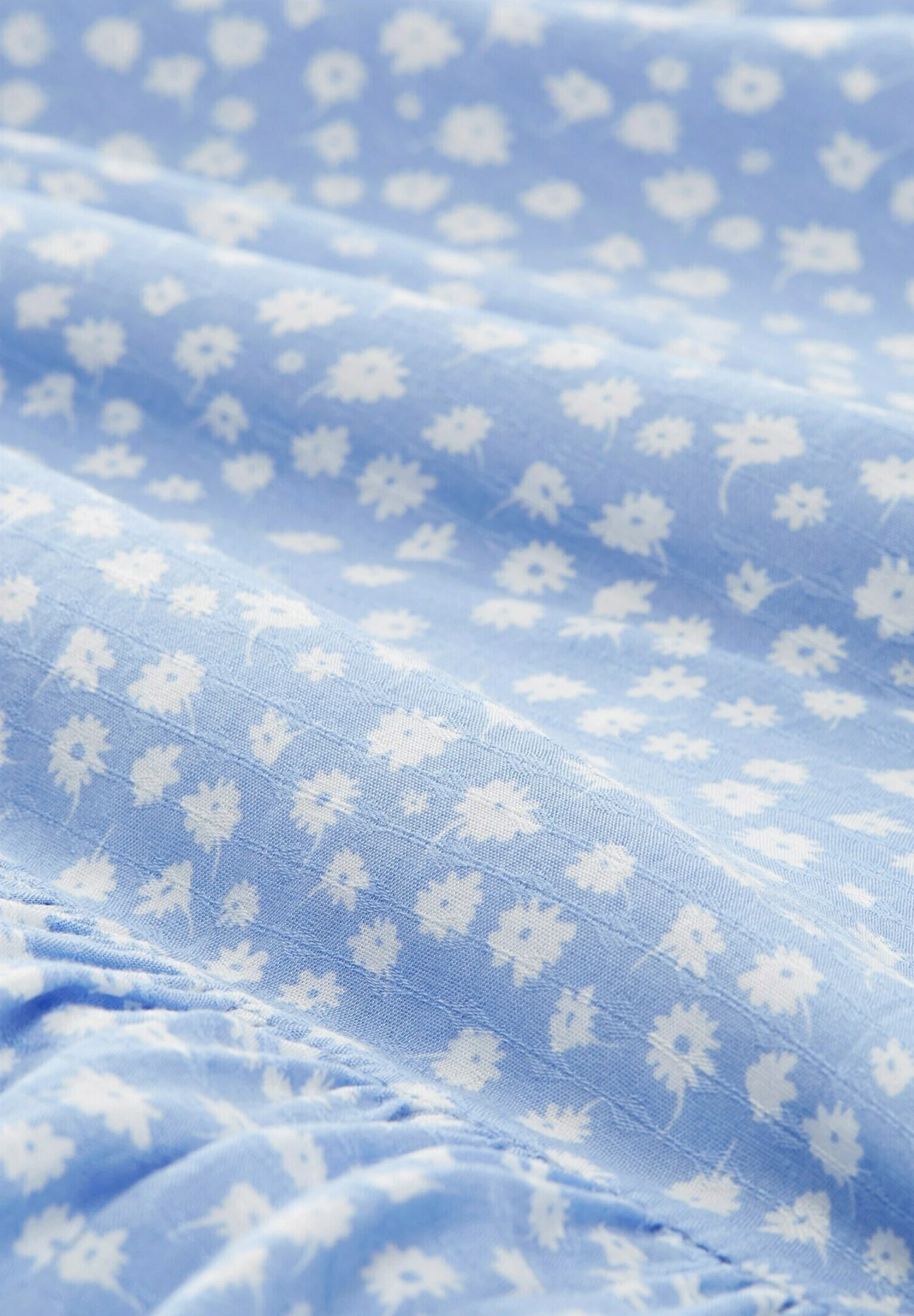 TOM TAILOR Denim Mit Volants - Jurk - Light Blue Flower Print 8 TOM TAILOR Denim Mit Volants - Jurk - Light Blue Flower Print - Afbeelding 6