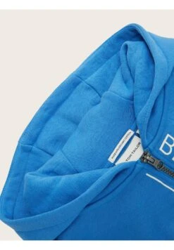 Tom Tailor Mit Textprint  - Sweater Met Rits - Strong Palace Blue -Tom Tailor Winkel 26f3b33677fa460ab02ef6398905345c