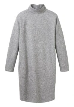 Tom Tailor Gebreide Jurk - Concrete Grey Melange -Tom Tailor Winkel 27032d407af54de2b60f85fc09c96ae0