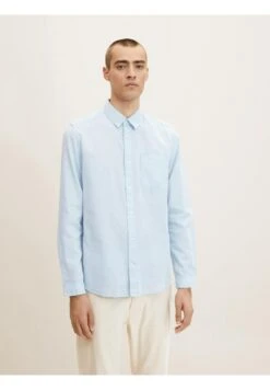 Tom Tailor Overhemd - Light Blue White Structure