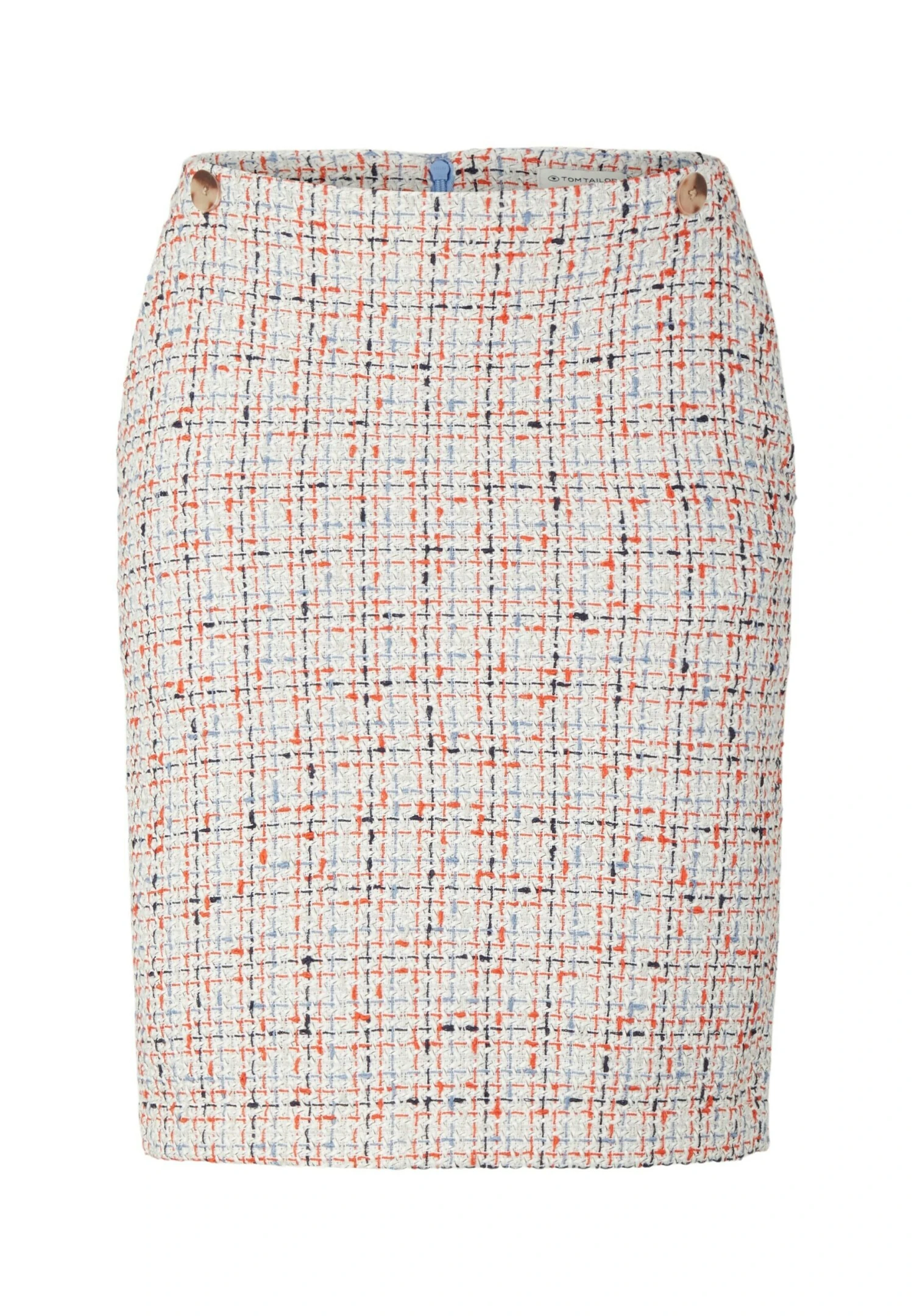 Tom Tailor Bouclé-Rock - Kokerrok - Blue Red Boucle 9 Tom Tailor Bouclé-Rock - Kokerrok - Blue Red Boucle - Afbeelding 7