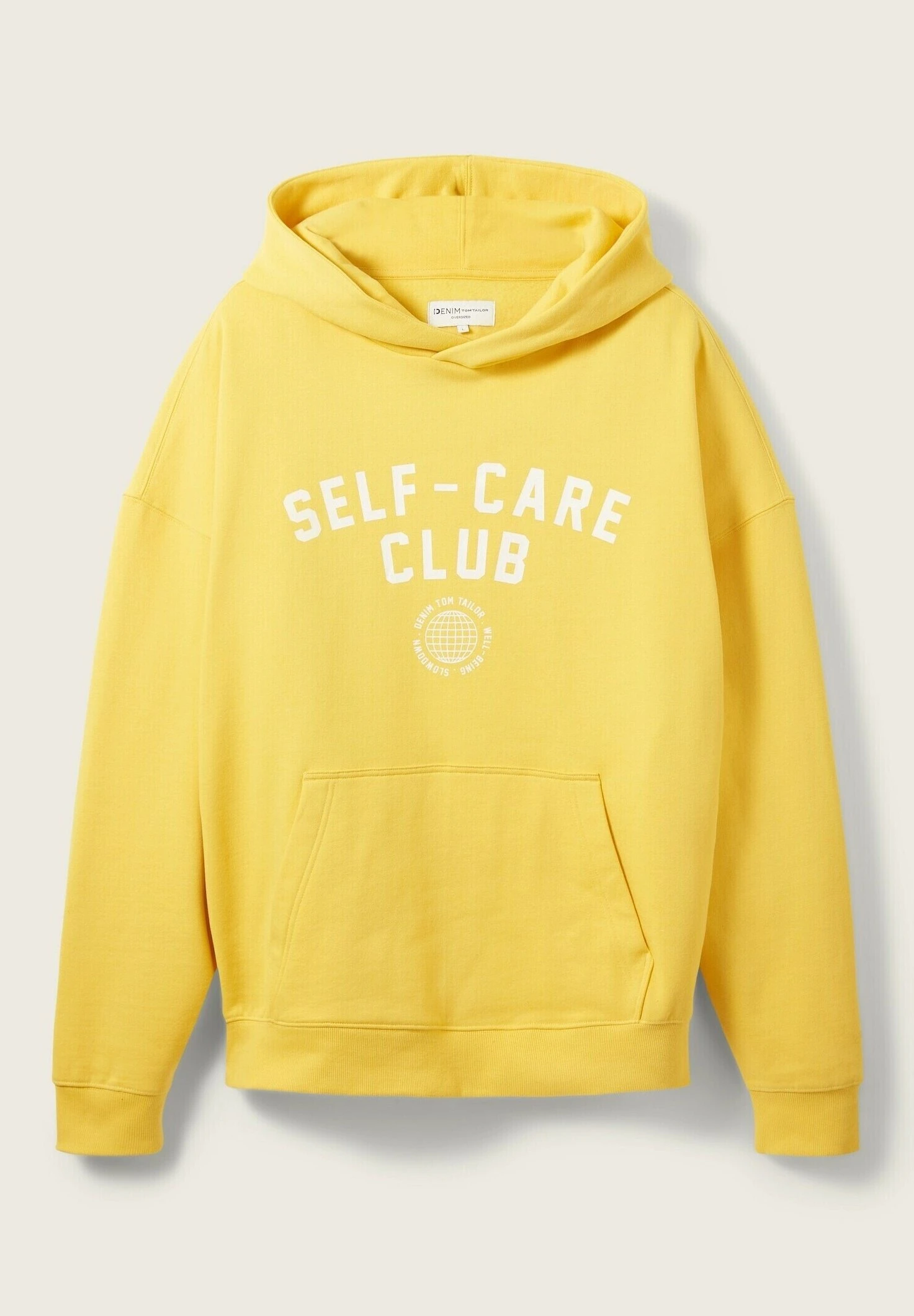 TOM TAILOR Denim Mit Textprint - Hoodie - Milky Sunflower Yellow 10 TOM TAILOR Denim Mit Textprint - Hoodie - Milky Sunflower Yellow - Afbeelding 8