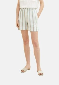 Tom Tailor Bermuda Mit - Shorts - Offwhite/Brown Vertical Stripe -Tom Tailor Winkel 2938b63aaf5f436393879e63e7b9d2f2