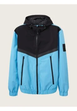 TOM TAILOR Denim Mit Kapuze - Lichte Jas - Black Blue Color Block -Tom Tailor Winkel 294e9efd15a24adea080d6c3c085ad14