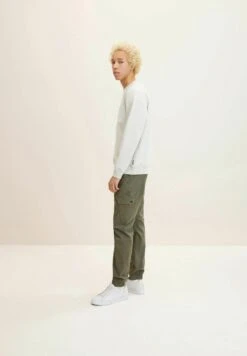 TOM TAILOR Denim Cargobroek - Dusty Olive Green -Tom Tailor Winkel 29fa9eb8df504c719c935f82ed3f5e6b