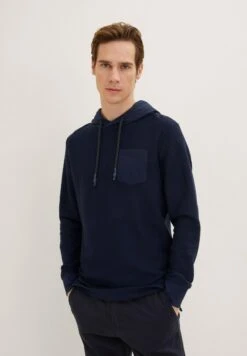 Tom Tailor Mit Struktur  - Hoodie - Sky Captain Blue