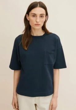 Tom Tailor Lässiges- T-Shirt Basic - Midnight Sail