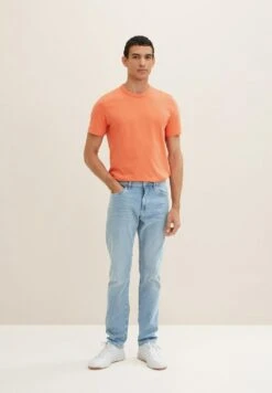 Tom Tailor Josh - Straight Leg Jeans - Light Stone Wash Denim