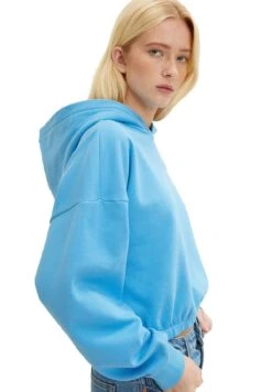 Tom Tailor Hoodie - Blue -Tom Tailor Winkel 2b49ee17d1fb480dbde71137bd51c413