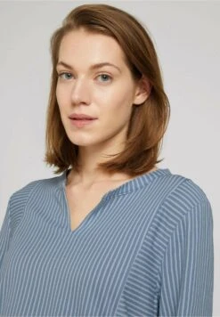 Tom Tailor Longsleeve - Faded Blue White Thin Stripe -Tom Tailor Winkel 2ce07ecaac2141a1a204fa3d8d0021a3