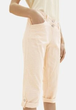 Tom Tailor 3/4Mit Teilungsnaht - Shorts - Fawn Beige Offwhite Stripe -Tom Tailor Winkel 2d4e7450b6904bd8a19ad24f85115cf2