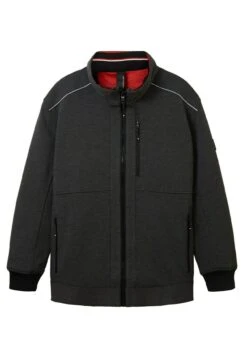 Tom Tailor Plus Mit Verdeckter Kapuze - Jas - Anthracite Knitted Structure -Tom Tailor Winkel 2da18cbc85214fe1a001f57d0a2bffe4