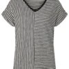 Tom Tailor T-Shirt Print - Black Horizontal Stripe -Tom Tailor Winkel 2e38d6fd06fc4e7bbc56f7d805afe979